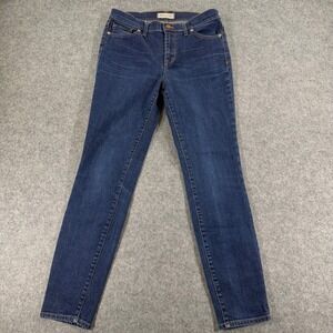 Madewell High Riser Skinny Jeans Dark Indigo Blue Denim Size 29 High Waisted